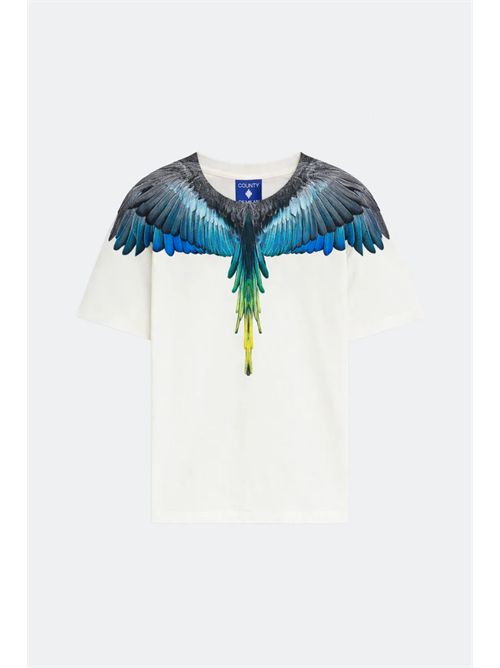 T-Shirt Con Stampa Ali Aquila COUNTY OF MILAN | S6CMJBTH017/412